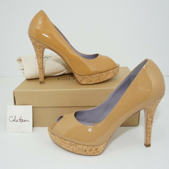 🆕 clearance‼️Cole Haan Tan Patent Platform Pump - Picture 3 of 8
